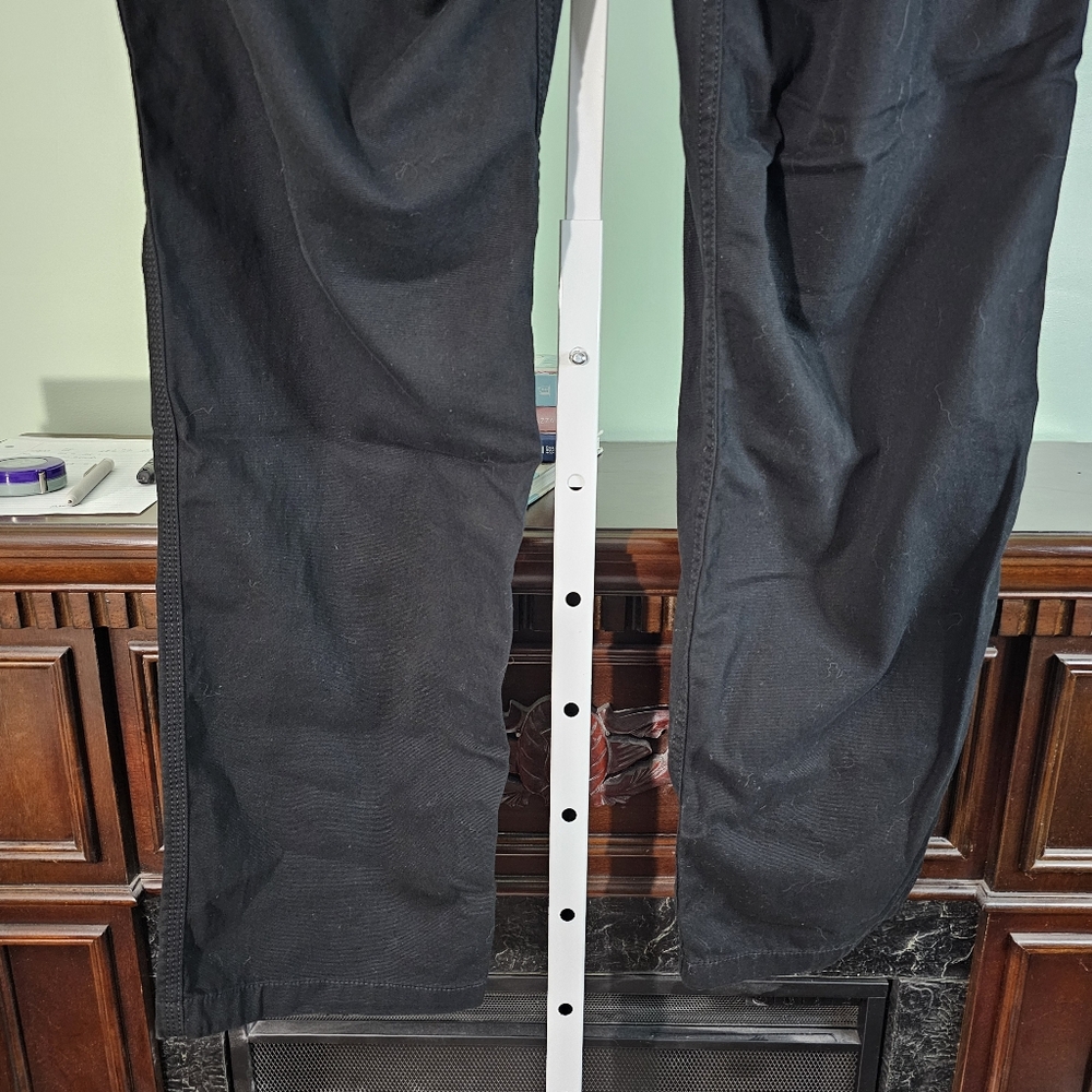 Mens Carhartt Rugged Flex Relaxed Fit Canvas Workpant in Black 38x34 - Picture 6 of 9
